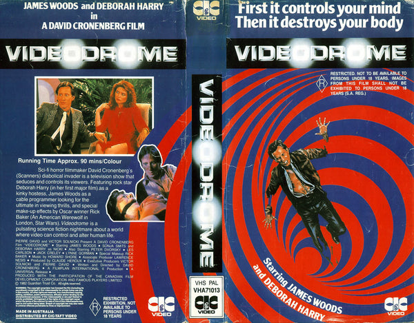 Videodrome the movie VHS